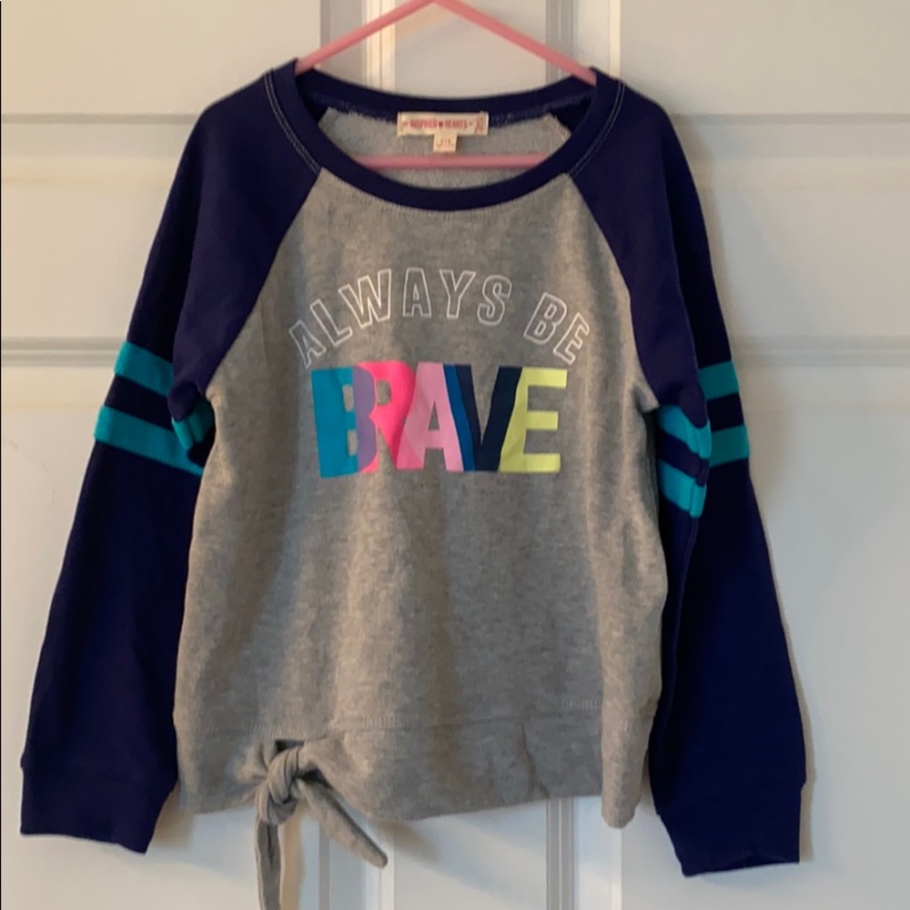 Girls Inspired Hearts Sweater, Size S 7-8